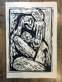 Image 1 of Woodcut print