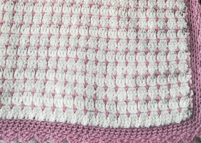 Manta de bebe em croché