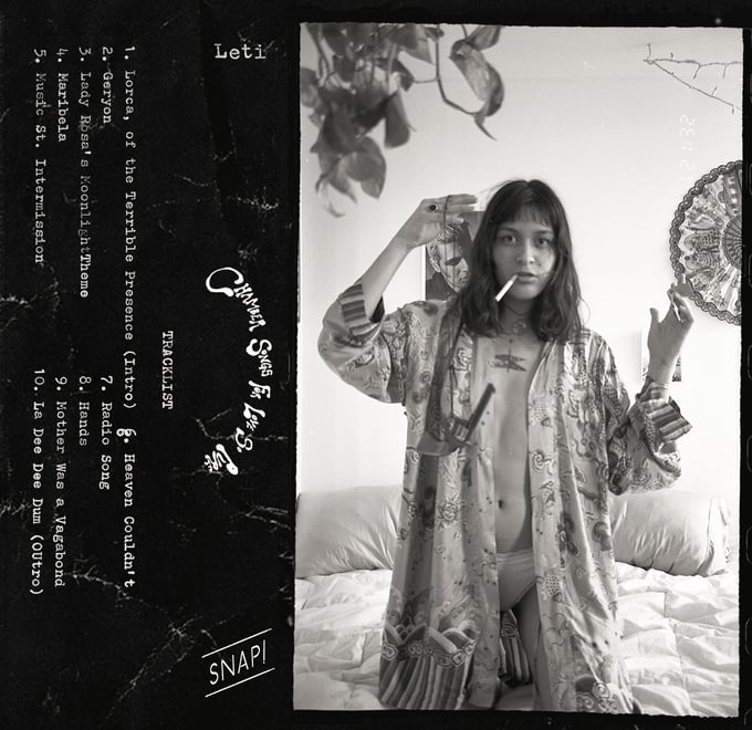 Image of Snap! VI: Leti - Chamber Songs for Love So Pure (tape + fanzine)