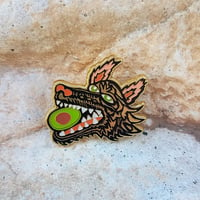 Plant-Powered Predator Gold Enamel Pin