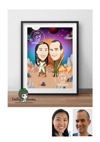 Star War Custom Caricature Portrait