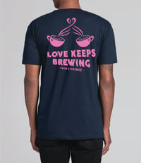 Tee (The Classic) - Pink on Navy 