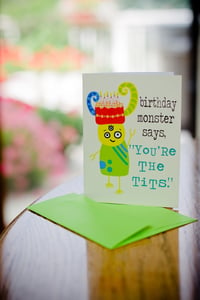 Image of Birthday monster card