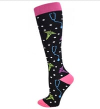 Med Icons Fashion Compression Sock 