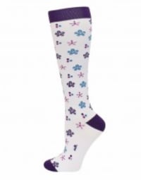 Image 1 of Flower Bursts Fashion Compression Sock 