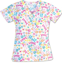 Image 2 of Ladies 3 Pocket V Neck Top - Hippie Chic