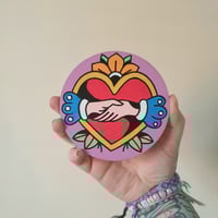Loyalty hand painted coaster