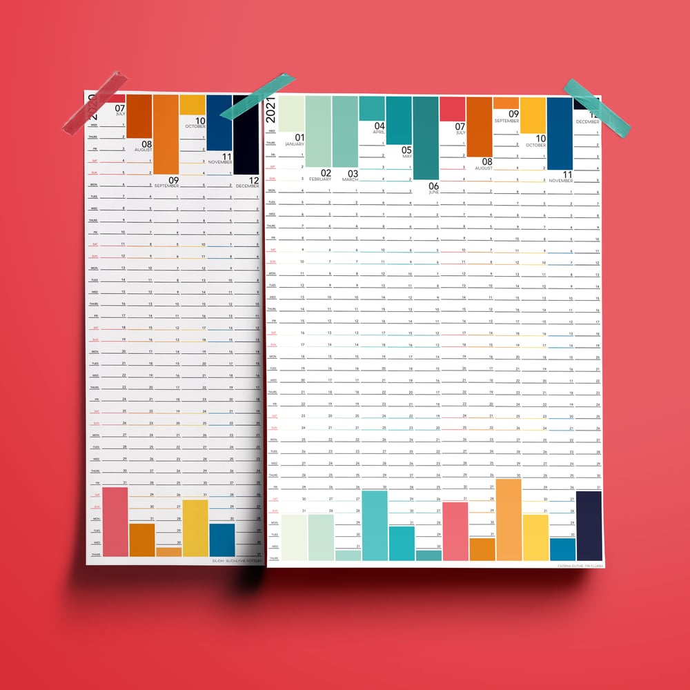 Image of 2020-2021 Wall Planner (18-Month Bundle)