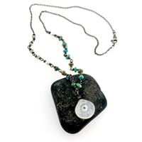 Image 2 of flash sale . Solar quartz and turquoise necklace
