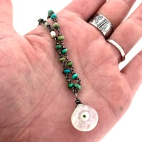 Image 4 of flash sale . Solar quartz and turquoise necklace