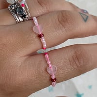 Image 1 of Rose quartz love ring