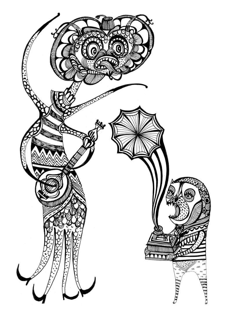 Image of Untitled, by Laura Kate Draws. A3 screenprint