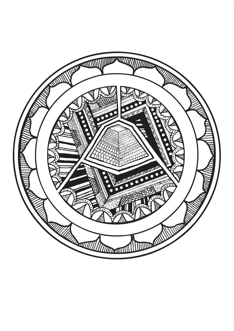 Image of See You On The Pyramid, by Jack Ehlen. A3 screenprint