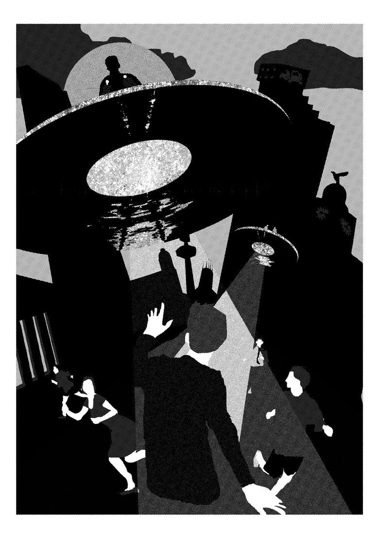 Image of The War Of The Worlds, by Josh Worrall / Iouka. A3 screenprint