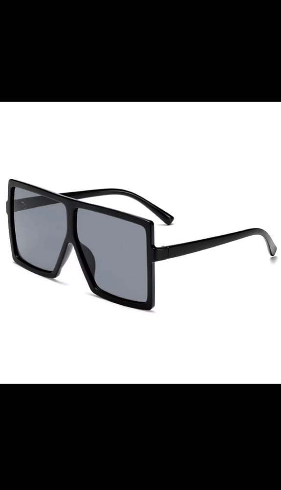 Image of Tinted Large Black Shades 