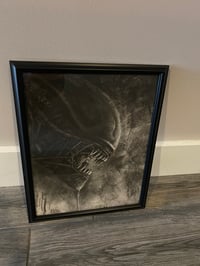 Image 2 of Xenomorph original charcoal drawing