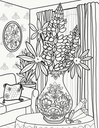 Image 4 of Gemstone Tattoo Coloring Book Volume 2 - Lupines