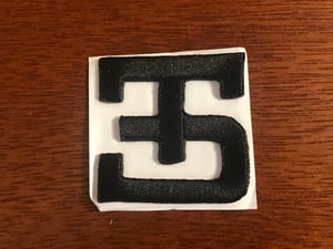 Image of ES_CUSTOM_HAT PATCH (BLK) FREE SHIPPING