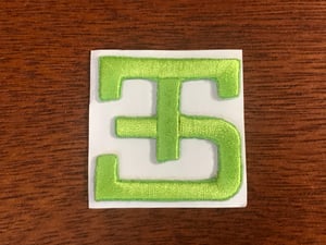 Image of ES_CUSTOM_HAT PATCH (LM GRN) FREE SHIPPING