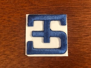 Image of ES_CUSTOM_HAT PATCH (NVYBLU) FREE SHIPPING