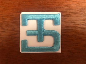 Image of ES_CUSTOM_HAT PATCH (SK BLU) FREE SHIPPING