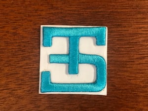 Image of ES_CUSTOM_HAT PATCH (TEAL) FREE SHIPPING