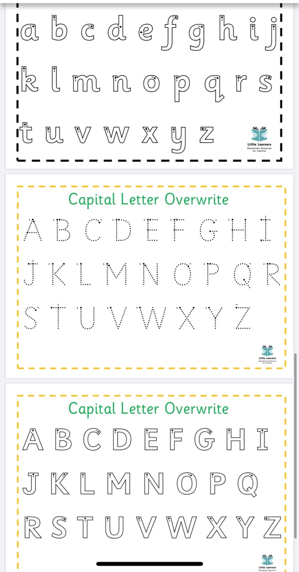 Image of Alphabet & Number PDF Downloadable