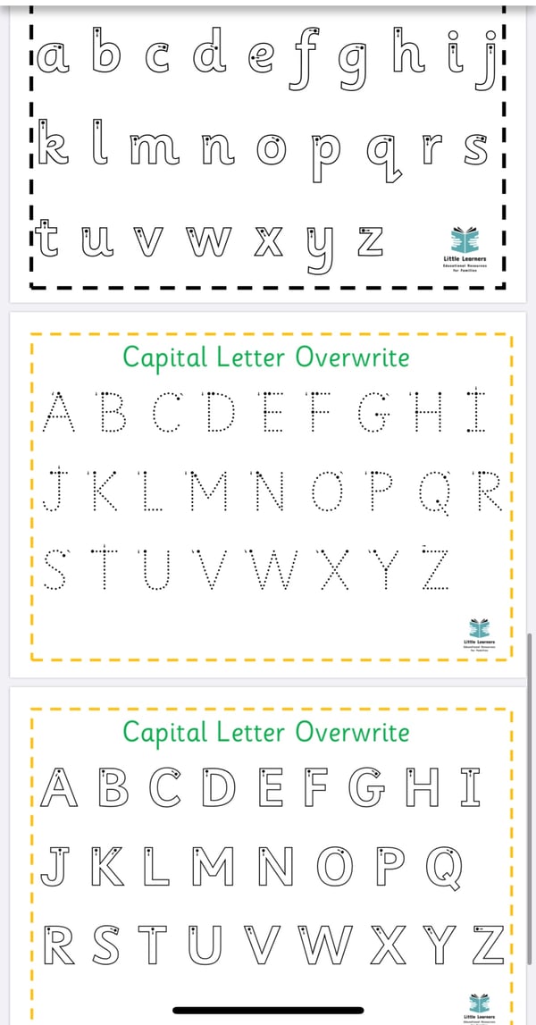 Image of DOUBLE UP! Alphabet & Number overwrite PLUS all name tasks!