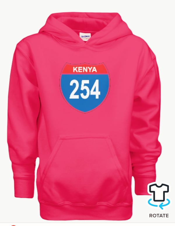 Image of 254 kenya pink hoodie