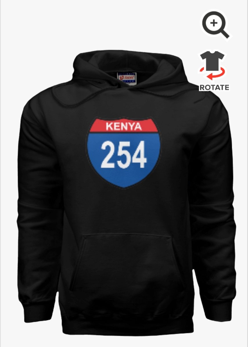 Image of 254 kenya black hoodie