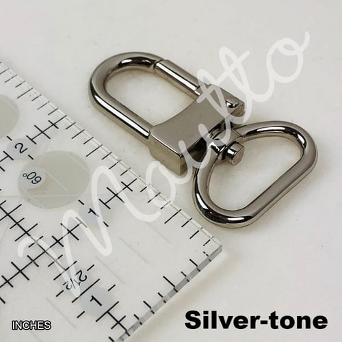 Image of Leather Top Handle for LV Neo Noe - 1" Wide - #16XLG U-shaped Clips - Choose Leather Color & Finish