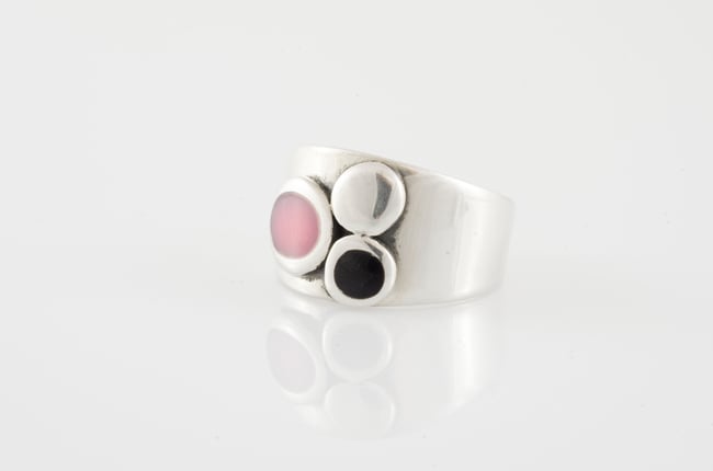 Asimetrical Circle Ring-Various colors