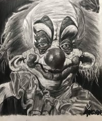 Shorty Killer Klown Glossy Giclee Print by Erik NHNF Pencil Portraits