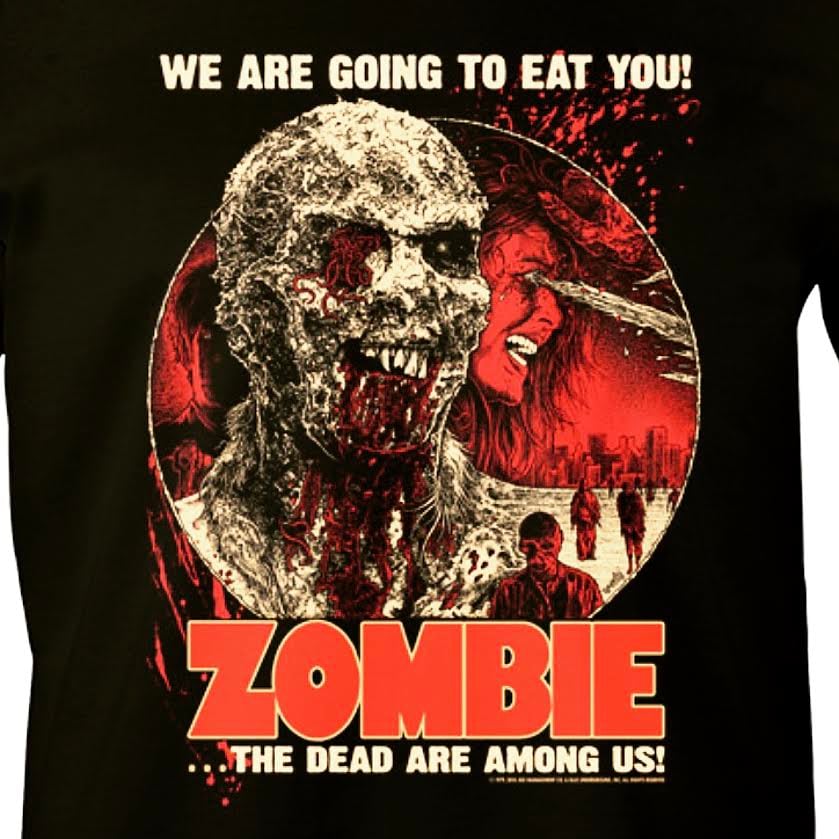 Image of Fulci Zombie Shirt (Front and Back Print)