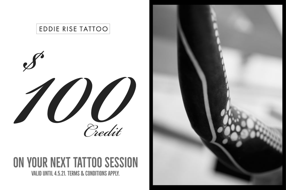 Image of $100 Tattoo Credit 