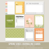 Image 1 of Spring Vibes Journaling Cards (Digital)