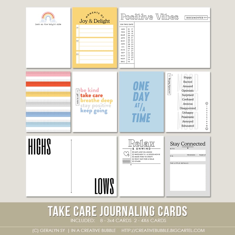 Image of Take Care Journaling Cards (Digital)