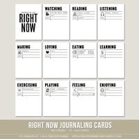 Image 1 of Right Now Journaling Cards (Digital)