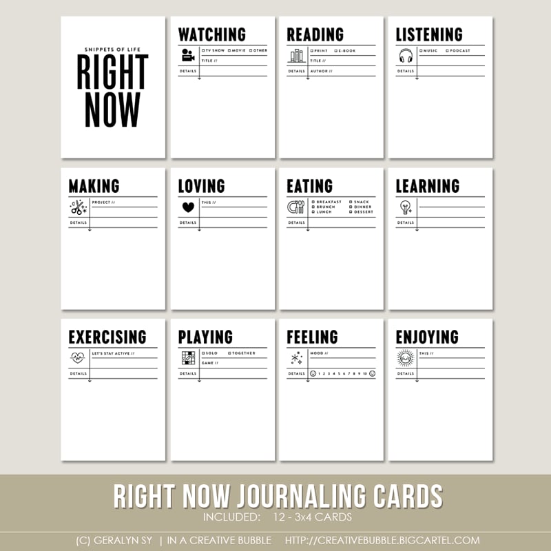 Image of Right Now Journaling Cards (Digital)