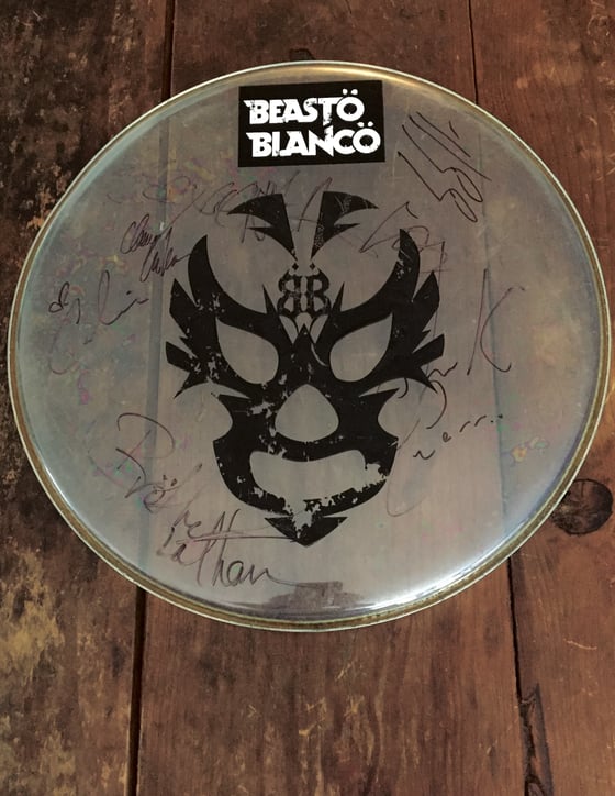 Image of OFFICAL - BEASTO BLANCO - 16 INCH USED DRUMHEAD