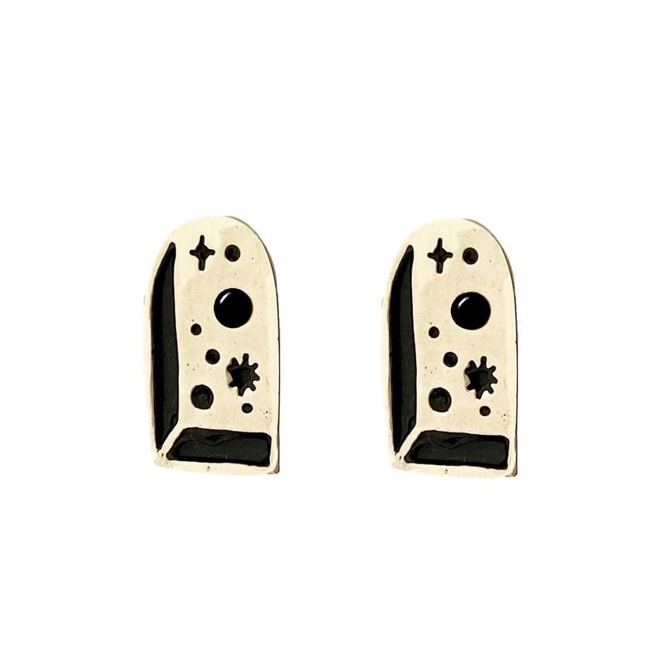 Image of Big Bang Earrings with Black Onyx