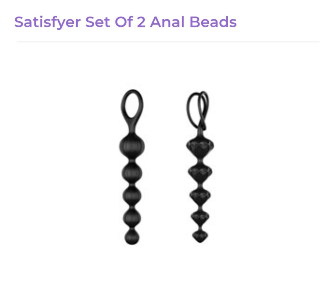 Image of Satisfyer Set Of 2  Black Anal Beads