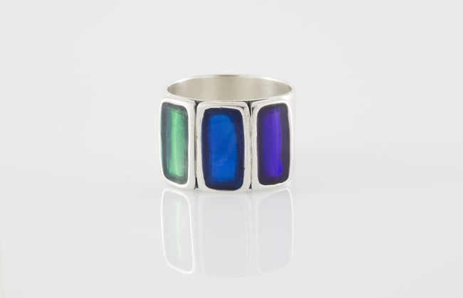 Statement Geometrical Ring-Various colors