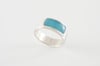 Simple Rectangle Ring-turquoise