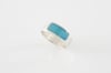 Simple Rectangle Ring-turquoise
