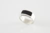 Simple Rectangle Ring-black