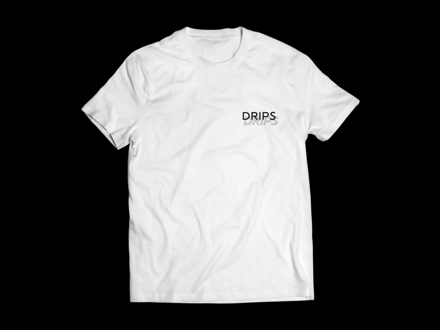 Image of T-shirt Drips Collab Capitain Bowie Blanc