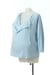 Image of Drawstring front long sleeve PJ top with large front opening