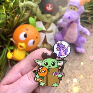 Image of Baby Flower and Garden enamel pin 