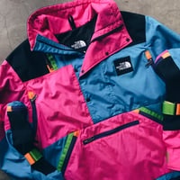 Image 2 of Original Vintage The North Face Patchwork Pullover.